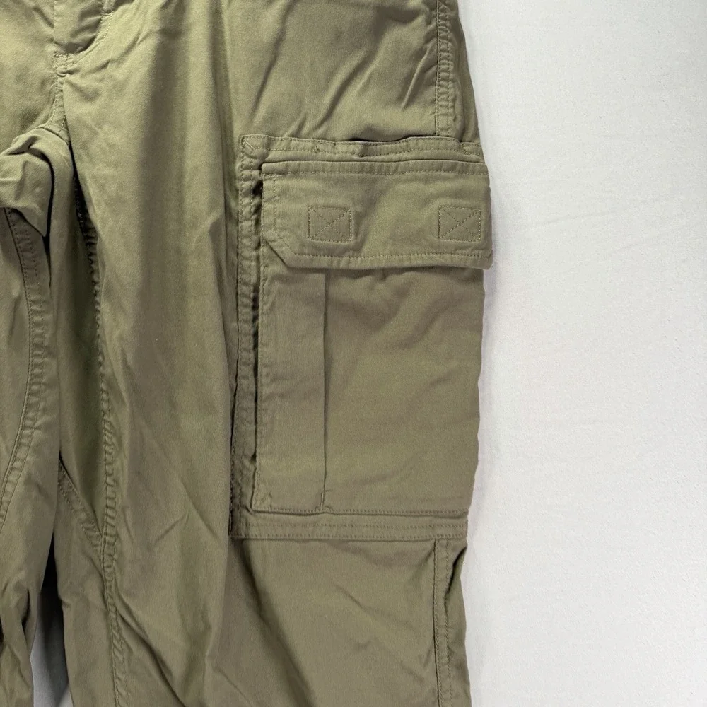 Duluth Trading Cargo Pants Men Large 34x34 Nylon Work Forest Green Dad Hike Camp - Picture 5 of 14